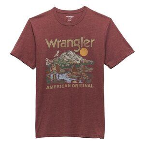 Wrangler Men's XXL Short Sleeve American Original Graphic T-Shirt Port Red